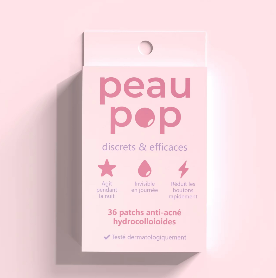 Peau POP patch anti-acné à l’hydrocolloïde